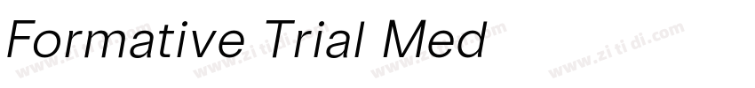 Formative Trial Med字体转换